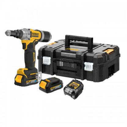 Aku nýtovačka pro nýty od 4,8 mm do 6,4 mm 18V 2x1,7Ah DeWALT DCF414E2GT DCF414E2GT