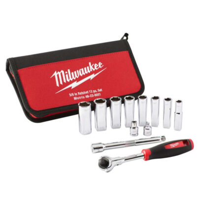 Gola sada 3/8" 10 ÷ 19 mm Milwaukee 48229001 (Sada 12 dílů) 48229001