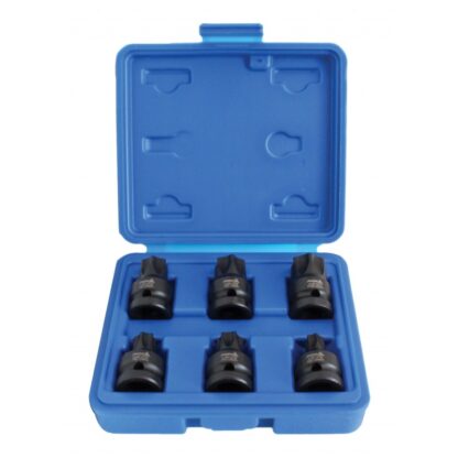 Zástrčné hlavice 1/2" úderové TORX, sada 6 ks - ASTA