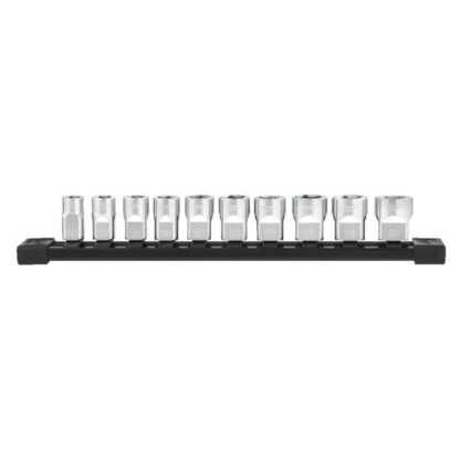 Nástrčné hlavice 3/8" šestihran 10 ÷ 19 mm Milwaukee 4932492507 - chromované (Sada 10 dílů) 4932492507