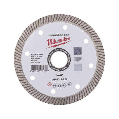 Diamantový rozbrusovací kotúč Milwaukee DHTI 125 mm - celoobvodový 4932492155