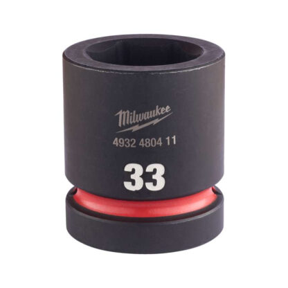 Průmyslové hlavice Milwaukee SHOCKWAVE™ IMPACT DUTY 1” HEX krátké (33 mm) 4932480411 4932480411
