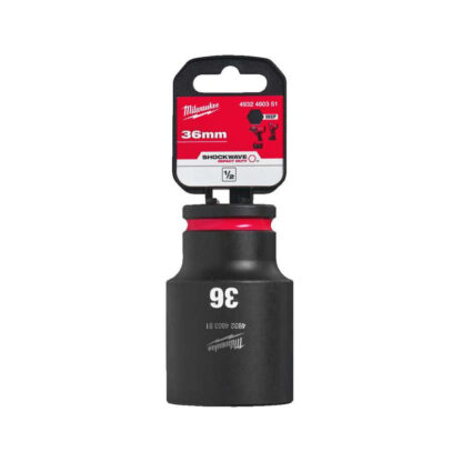 Nástrčná hlavice 1/2" Milwaukee Shockwave™ Impact Duty 36 mm, rázová, prodloužená 4932480351