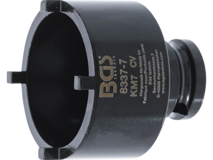 BGS technic Nástrčná hlavice 1/2" na matice se zářezy KM7, vnější čepy - BGS 8337-7