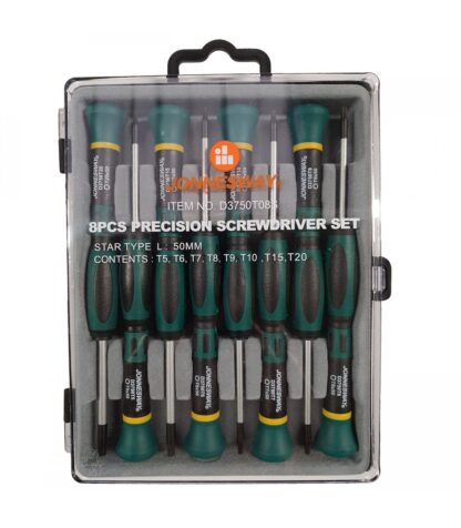 Sada šroubováků TORX T5-T20, na jemnou mechaniku, 8ks - JONNESWAY D3750T08S