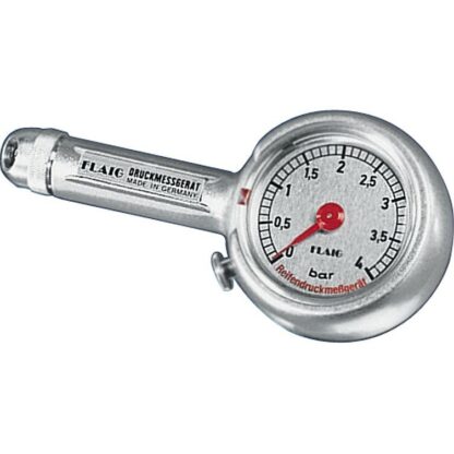 MDtools Měřič tlaku, celokovový, rozsah 0-4 bar, s přípojkou 45°