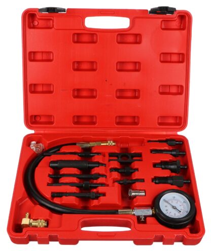 SIXTOL Sada pro testování komprese naftových motorů MECHANIC ENGINE TESTER 23, 0-70bar, 23ks