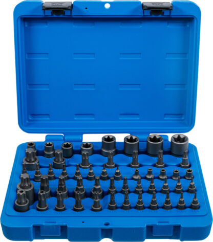BGS technic Nástrčné a zástrčné hlavice TORX 1/4", 3/8" a 1/2", sada 52 dílů - BGS 9839