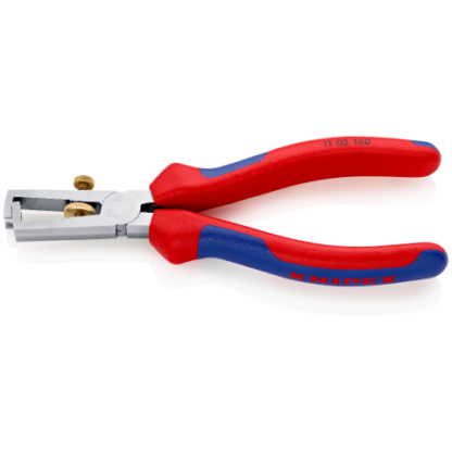 Odizolovací kleště, chrom, nastavitelné do 10 mm2, s otevírací pružinou - KNIPEX 11 05 160