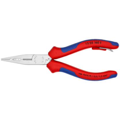 Elektrikářské kleště, odizolovací, 0,5-0,75/1,5/2,5 mm, s okem - KNIPEX 13 05 160 T