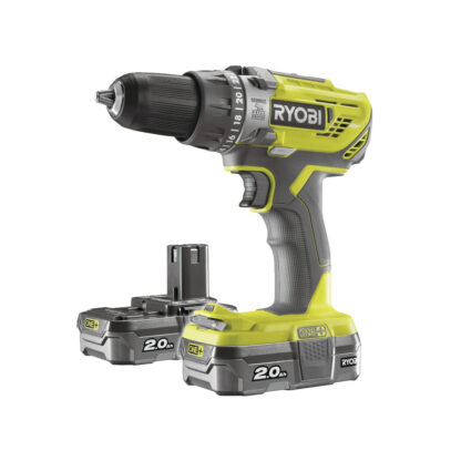 Ryobi R18PD3-220S aku 18 V vrtačka + 2x baterie 2 Ah + nabíječka ONE+ 5133003342