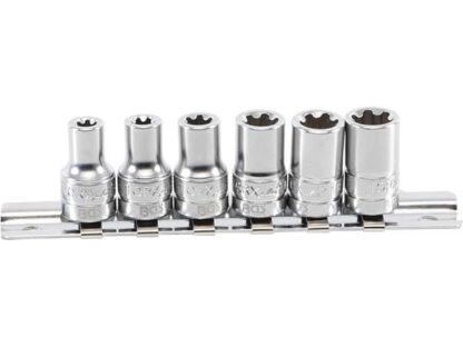 BGS Technic BGS 9588 Nástrčné hlavice 1/4" pro Torx Plus 6EP ÷ 12EP (Sada 6 dílů)