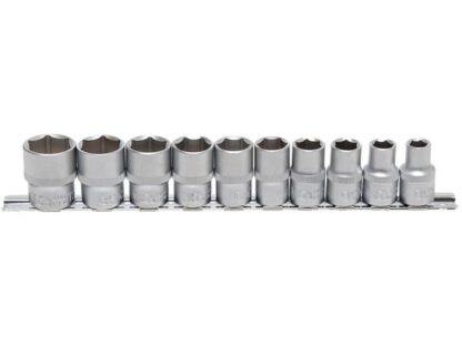BGS Technic BGS 9113 Hlavice nástrčné 1/2" 6hranné 3/8 ÷ 15/16", palcové (Sada 10 dílů)
