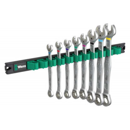 Wera 020016 Očkoploché ráčnové klíče 5/16 ÷ 3/4" 6000 Joker Imperial 1 na magnetické liště, 9632 (Sada 8 dílů) 05020016001