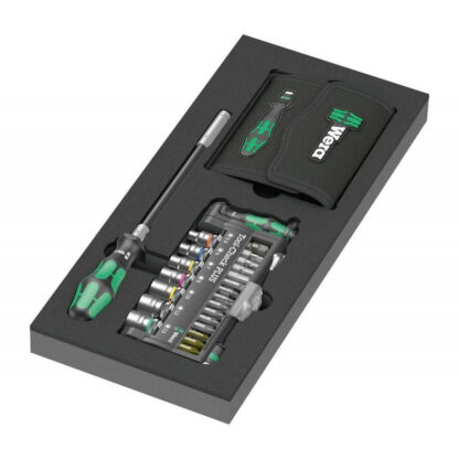 Wera 150150 Šroubovací bity Kraftform Kompakt a Tool-Check PLUS v pěnové vložce typ 9750, Set 1 (Sada 57 dílů) 05150150001
