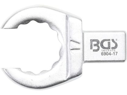 BGS Technic BGS 6904-17 Otevřený očkový klíč 16 mm, nástrčný s upínáním 9 x 12 mm