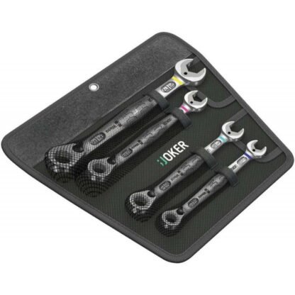 Wera 020092 Očkoploché ráčnové klíče 7/16 ÷ 3/4" 6001 Joker Switch 4 Imperial Set 1, palcové (Sada 4 dílů) 05020092001
