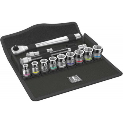 Wera 003785 Ráčnová sada Zyklop Metal 3/8" 8100 SB HF 1, přidržovací funkce (13 dílů) 05003785001