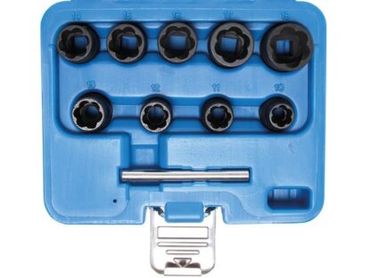 BGS Technic BGS 5265 Nástrčné hlavice 3/8" 10 ÷ 19 mm. Na poškozené matice a šrouby. Sada