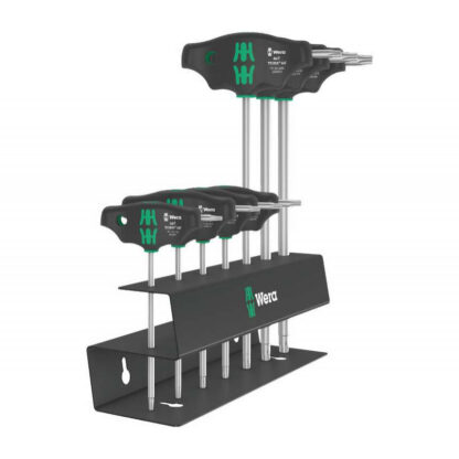 Wera 023456 Šroubováky T-Profil TX 10 ÷ TX 45 s příčnou rukojetí typ 467/7 TORX HF Set 2 Přidržovací funkce (Sada 7 dílů) 05023456001