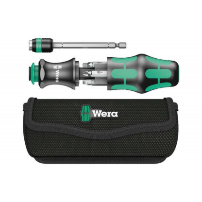 Wera 051025 Šroubovací rukojeť 1/4" se zásobníkem Kraftform Kompakt 26 v tašce (Sada 7 dílů) 05051025001
