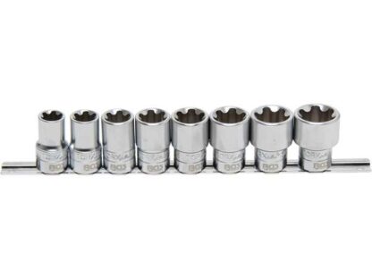 BGS Technic BGS 8806 Nástrčné hlavice 1/2" TORX Plus 18EP ÷ 32EP (Sada 8 dílů)