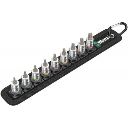 Wera 003882 Zástrčné hlavice Torx Zyklop 1/4" Belt A 3 TORX HF s přidržovací funkcí (Sada 9 dílů) 05003882001