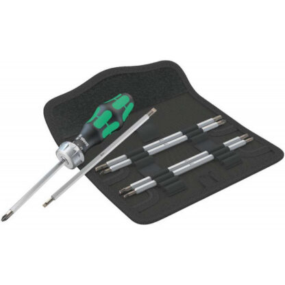 Wera 073665 Ráčnový šroubovák Kraftform Kompakt Vario RA SB (Sada 7 dílů) 05073665001