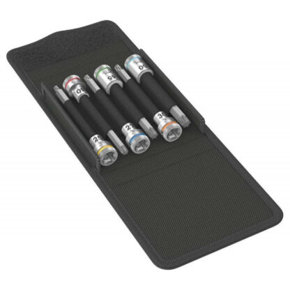 Wera 003185 Zástrčné hlavice 8767 B TORX HF 1 pro Zyklop 3/8" (6 ks - s pridržávací funkcí) 05003185001