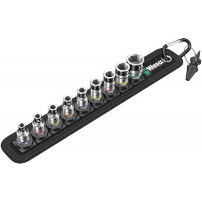 Wera 003880 Nástrčné hlavice Zyklop 4 ÷ 13 mm Belt A 1, přidržovací funkce, upínací část 1/4" (10 dílů) 05003880001