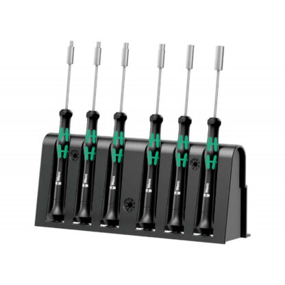 Wera 118158 Maticové šroubováky pro elektroniku Kraftform Kompakt Micro typ 2069/6  (Sada 6 dílů + stojánek) 05118158001