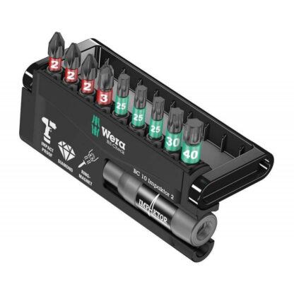 Wera 057682 Bity 1/4" Bit-Check 10 Impaktor 2 (Sada 10 dílů) 05057682001