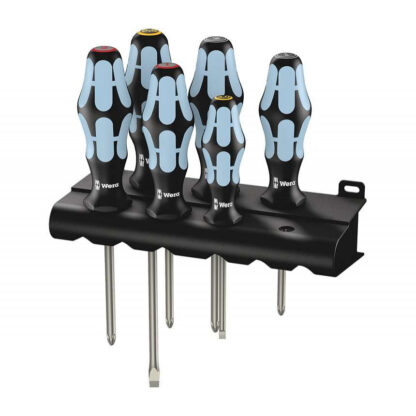 Wera 032061 Sada šroubováků Kraftform Plus 3334/3355/6, nerezová ocel, profil Lasertip (6 dílů + stojánek) 05032061001