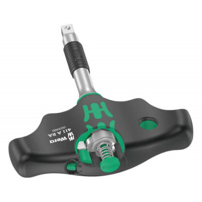 Wera 023460 Ruční držák hlavic typ 411 RA s T-rukojetí a adaptérem 1/4" 05023460001