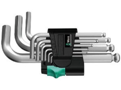 Wera 133163 Sada šestihranných klíčů Wera 950/9 Hex-Plus 3, chromovaná (9 ks)