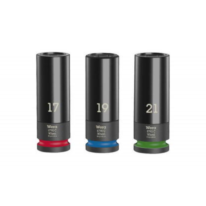 Wera 004595 Nástrčné hlavice 1/2" Wheel Impaktor C Set 1 (Sada  3 ks na kola aut) 05004595001