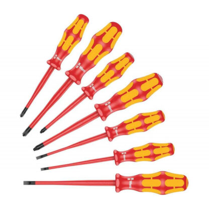 Wera 135961 Elektrikářské šroubováky Kraftform Plus VDE 160 iSS/7, izolované, extra zúžené (Sada 7 dílů) 05135961001
