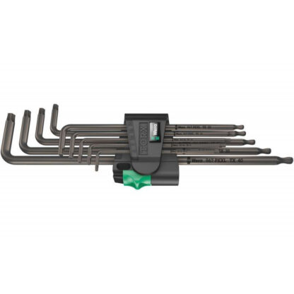 Wera 024460 Zástrčné klíče TORX 967/9 TX XL 1, dlouhé (Sada 9 dílů) 05024460001