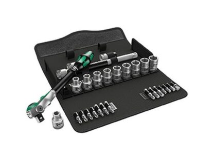 Wera 004076 Sada ráčnová Zyklop Speed 8100 SC 6, 28 d. upínací část 1/2" - metrická