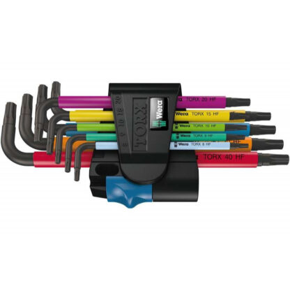 Wera 024179 Zástrčné klíče Torx 967/9 TX Multicolour HF 1 s přidržovací funkcí  (Sada 9 dílů) 05024179001