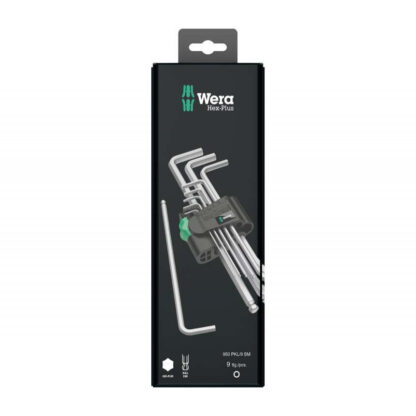 Wera 073391 Zástrčné klíče inbus 950/9 Hex-Plus 1 SB. Sada 9 ks chromované 05073391001