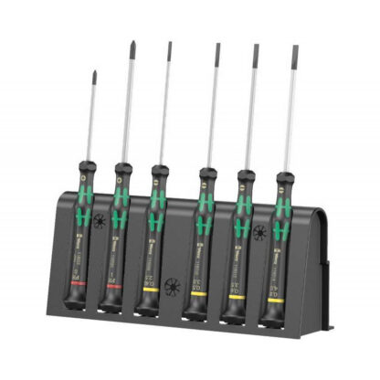 Wera 118152 Šroubováky Kraftform Micro 2035/6 B pro elektroniku (Sada 6 ks a stojánek) 05118152001