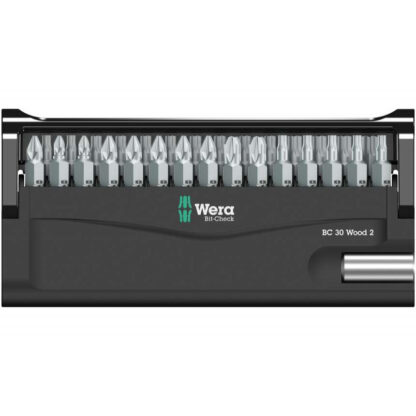 Wera 057438 Šroubovací bity 1/4" Bit-Check 30 Wood 2 SB (Sada 30 dílů) 05057438001