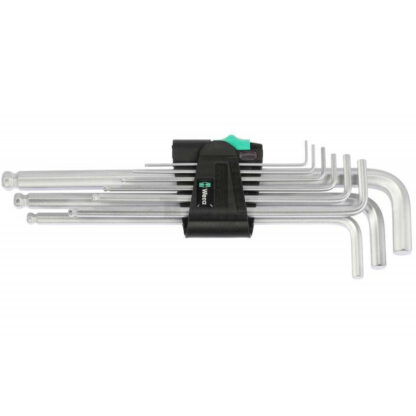 Wera 022087 Zástrčné klíče inbus 950/9 Hex-Plus 1 chromované  (Sada 9 dílů) 05022087001