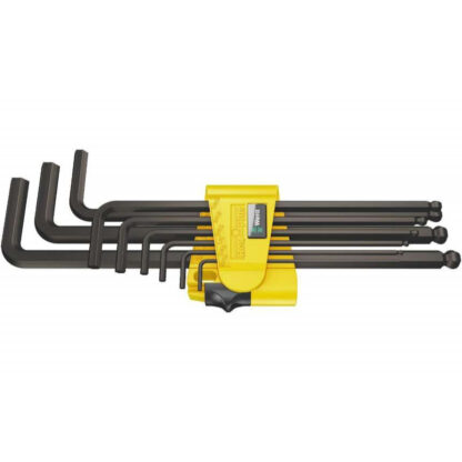 Wera 022171 Zástrčné klíče inbus 950/9 Hex-Plus Imperial 1, palcové, BlackLaser (Sada 9 dílů) 05022171001