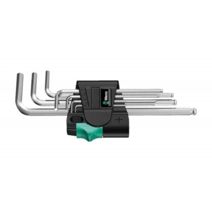 Wera 022181 Zástrčné klíče inbus 950/7 Hex-Plus 1, chromované  (Sada 7 dílů) 05022181001