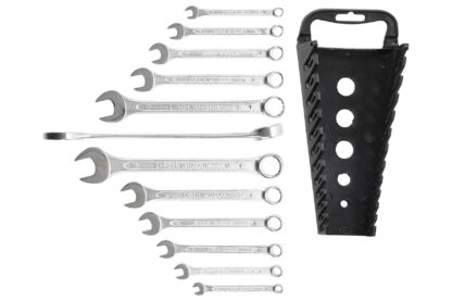 BGS technic Očkoploché klíče, velikosti 6-22 mm, sada 12 ks v pořadači - BGS 1211