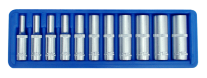 Hlavice 6-hranné prodloužené 1/4" 4-13mm 11ks SW-Stahl