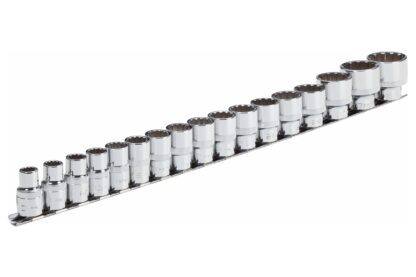 Hlavice multiprofilové 1/2", velikosti 10-32 mm, sada 17 ks, univerzální - VIGOR V1898