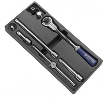 Gola sada 1/2", 8 dílů, přislušenství v modulu 41x18 cm - Tona Expert (E032924T)